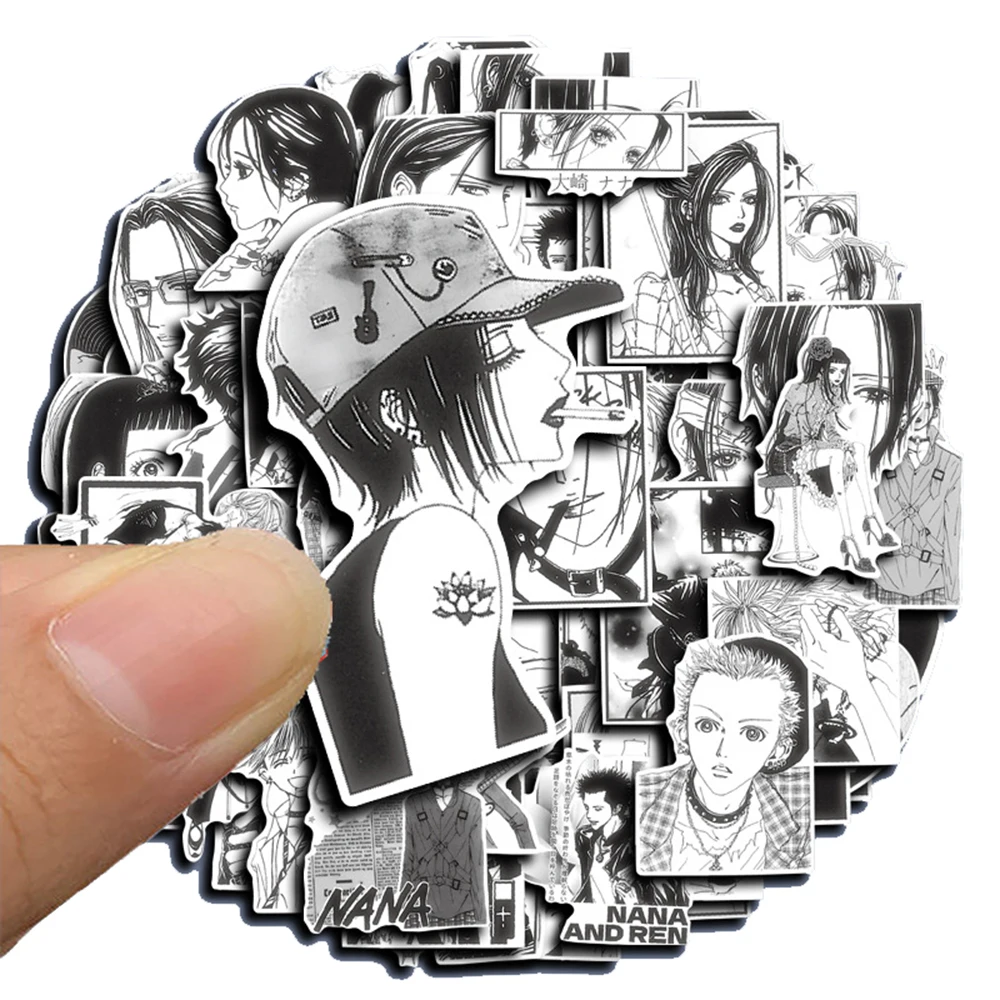 10/30/60pcs 나나 만화 애니메이션 스티커 클래식 일본 만화 데칼 DIY 노트북 노트북 전화 기타 멋진 스티커 장식