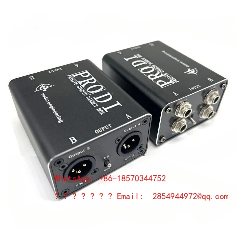 2026    Dual Channel Electric Guitar Electric Bass Mixer Connector Impedance Converter Two-way Converter