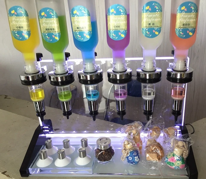 12 Heads Perfume Dispenser Bar Set Whole Store 6 Heads 8 Heads Perfume Display Rack for Perfume Filling