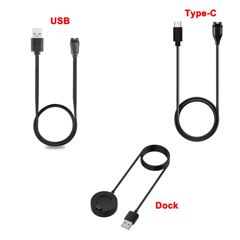 Зарядный кабель/зарядное устройство преобразователь/Пылезащитная заглушка для Garmin шнур 3 3s / sq 2 /165 245 255 265 945 955 965 / instinct / Fenix 7 6 5