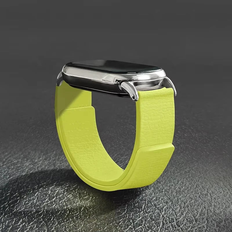Magnetic silicone bands for mi band 10 9 8 smartwatch replacement wristband belt  bracelet correa bracelet xiaomi band 10 Strap
