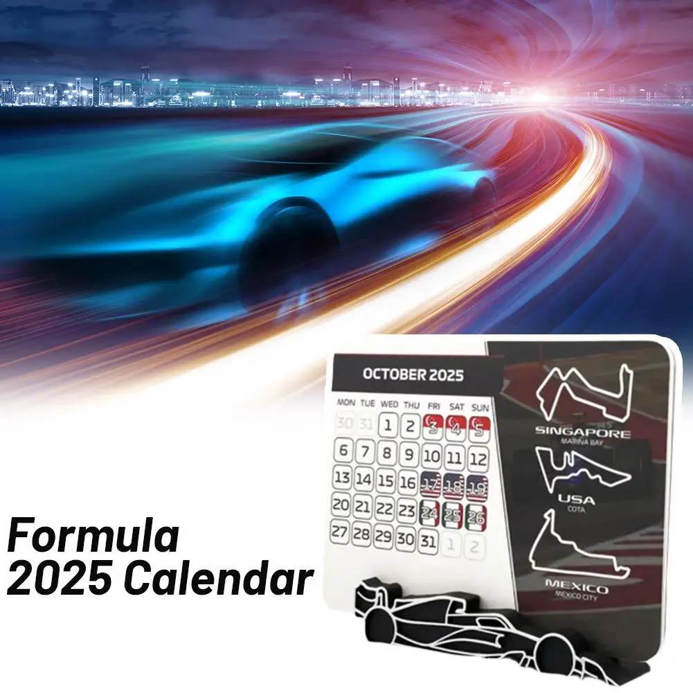 2025 Racing Calendar Desktop Calendar For Formula 1 Fans - Experience The Thrill Of Racing In Style Formula One Calendar