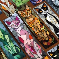 Marcapáginas elegante con forma de gato para estudiantes, páginas de lectura, libros, materiales de decoración, páginas de lectura, suministros de papelería, regalos, 30 piezas