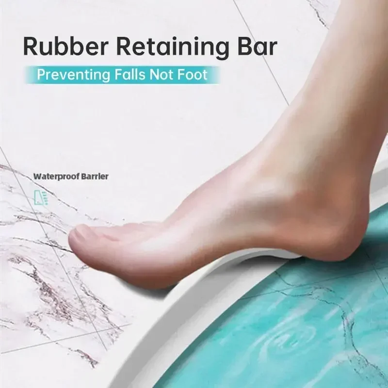 60 سنتيمتر-5 متر الحمام أداة إيقاف الماء قطاع حاجز التقسيم الجاف الرطب فصل المياه مانع تسرب المياه قطاع الطابق المطاط السد