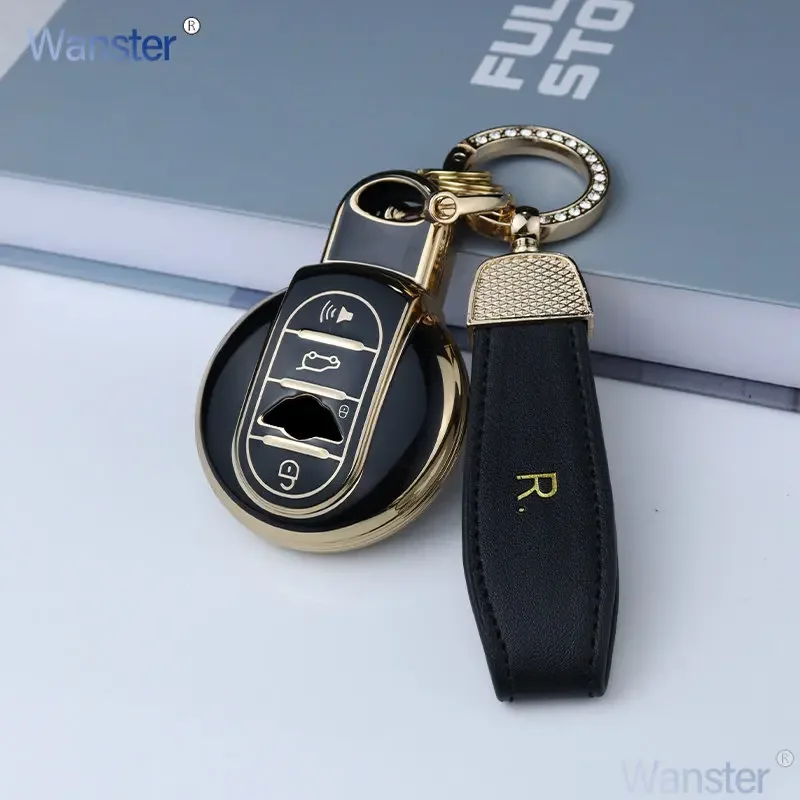 3/4 Bottons Car Key Case Cover for BMW Mini COOPERS ONE JCW F56 F55 F54 F57 F60 R55 R56 R57 R58 R59 R60 S Roadster Accessories