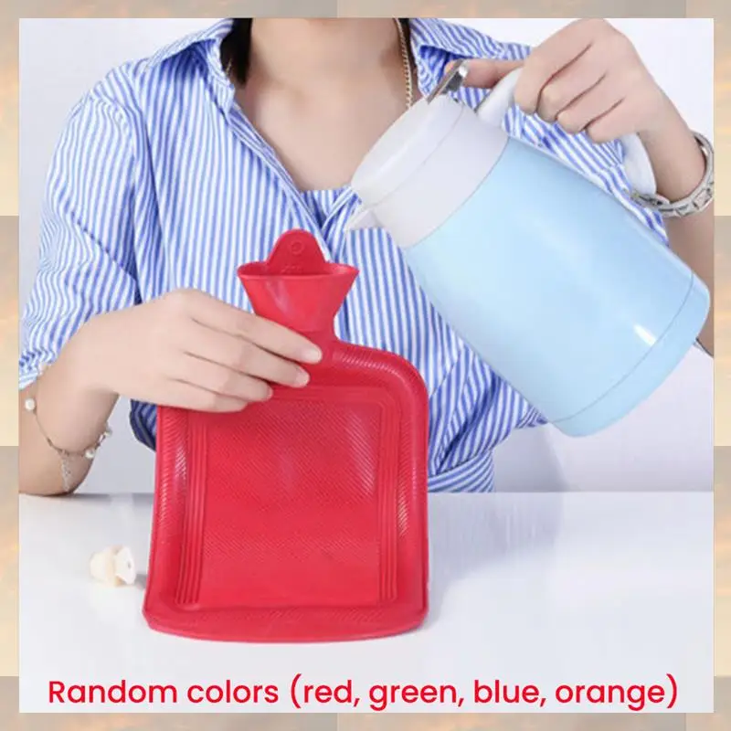 

Flash Trend Thick Hot Water Bag Rubber Winter Warm Hot Water Bag Hand Warmer Girls Pocket Hand Feet Warm Water Bottle, 2 Pack 10