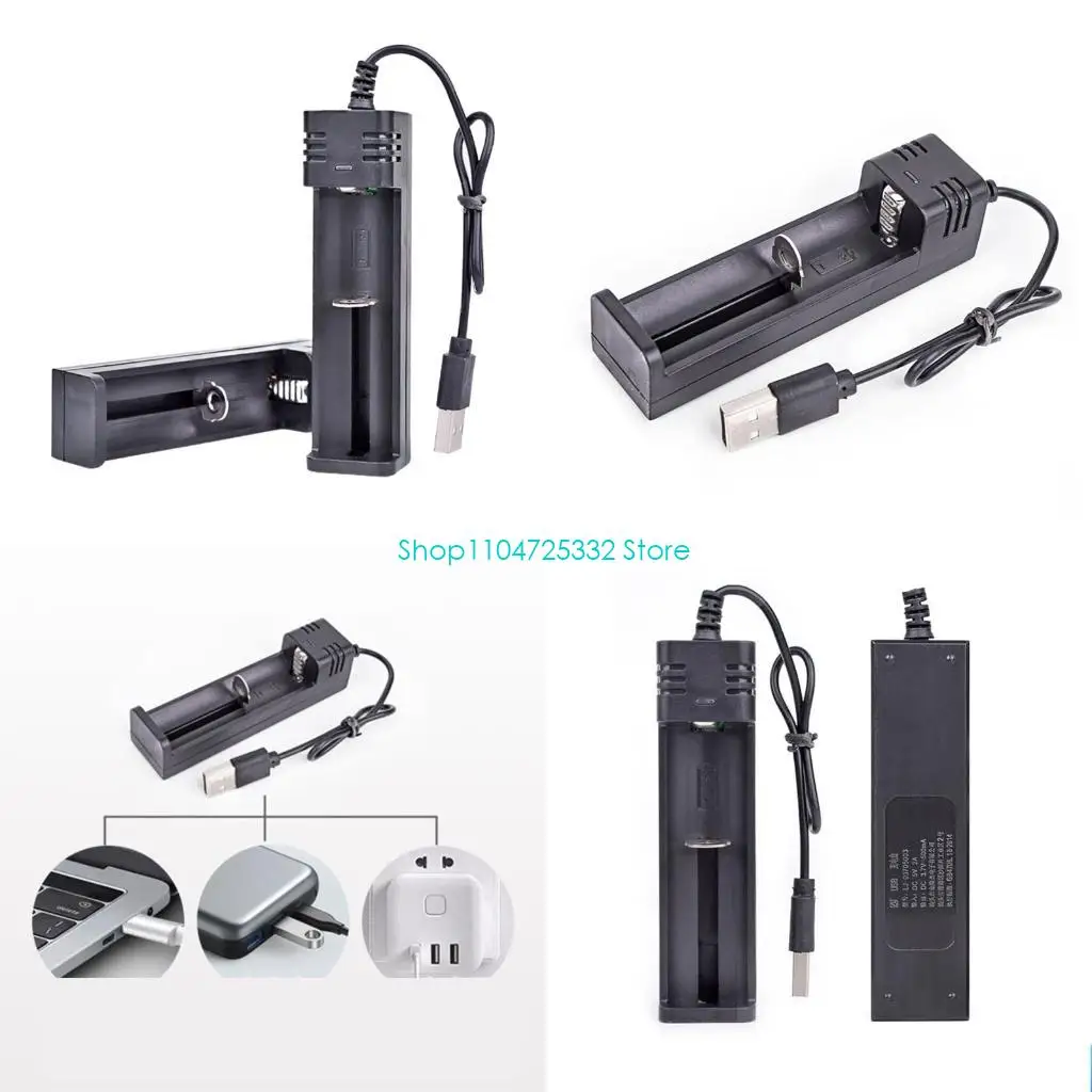 

P5EA 26650 18650 Зарядное устройство для литиевой батареи Интеллектуальная USB-зарядная коробка для 14500 16340 1 шт. Держатель