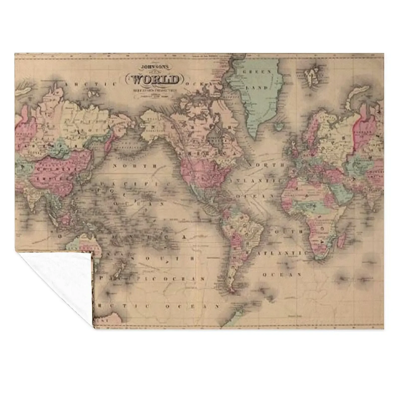 

Old World Antique Map Ancient Atlas Vintage Maps Gifts Throw Blanket Comforter Blankets For Sofas cosplay anime Thin Blankets