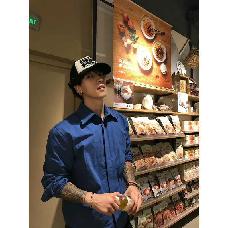 

Casual Solid Color Breathable Moisture-Wicking 50% Cotton Shirt for Students & Couples (Unisex)