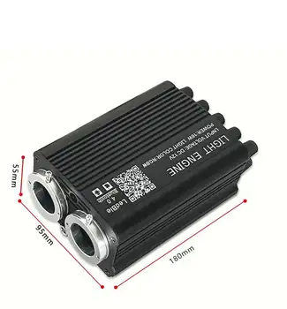 26W 雙埠 RGBW 星光頂棚光纖光源,閃爍流星效果,支援 App 遙控和音樂同步,PMMA 材質 8 最佳銷售 星光頂篷套件 - №8