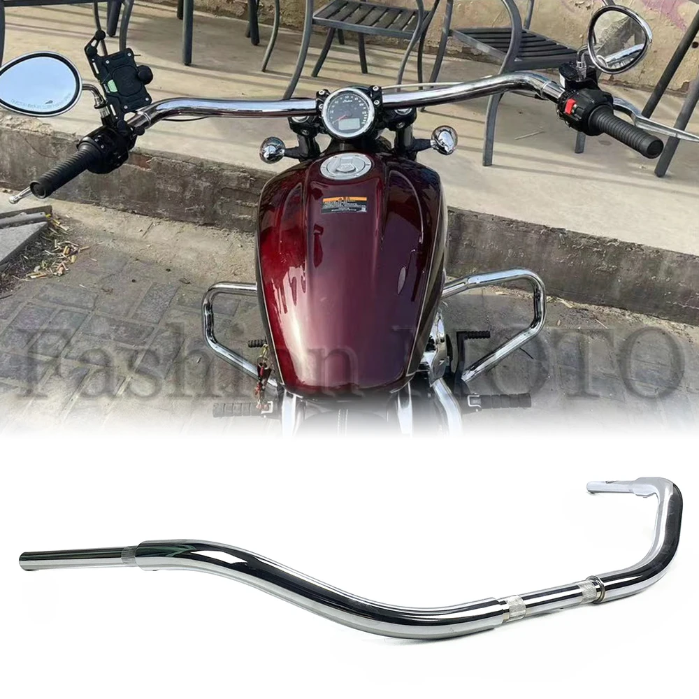 Motorcycle 1-1/4 inch Beach handlebar for Indian Scouts Hussar Bobber Custom handlebar Steering Wheel