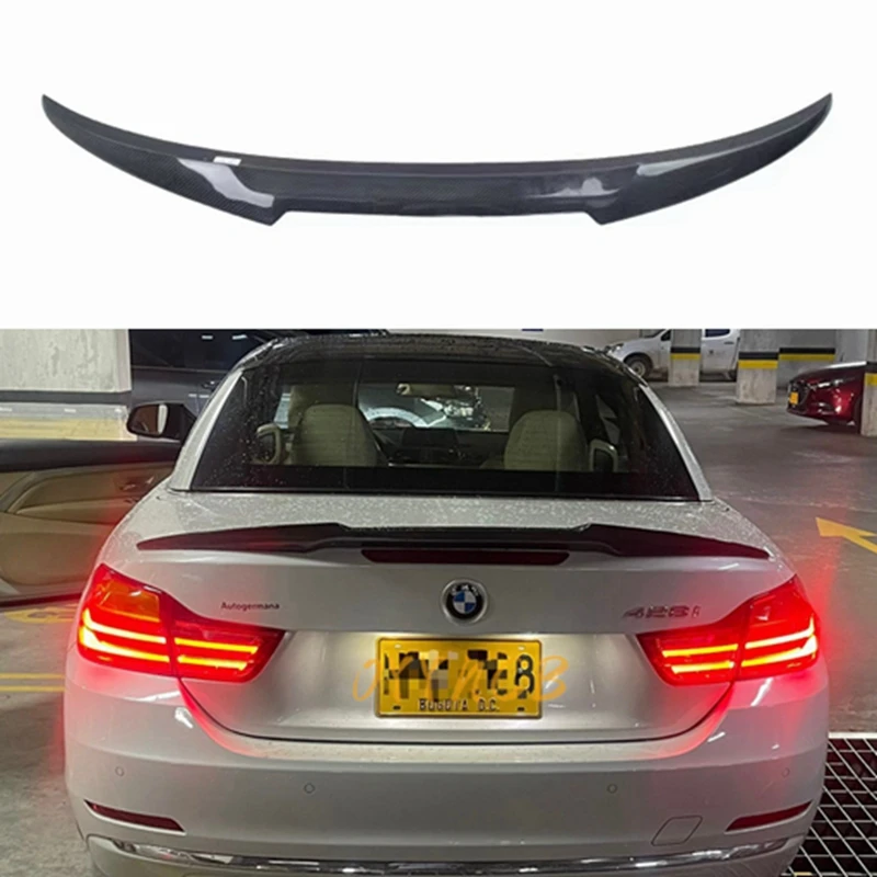 

FOR BMW 4 Series F33&M4 F83 Convertible CS/M4/PSM/KRP/P Style Carbon Fiber Rear Spoiler Trunk Wing 2013-2020
