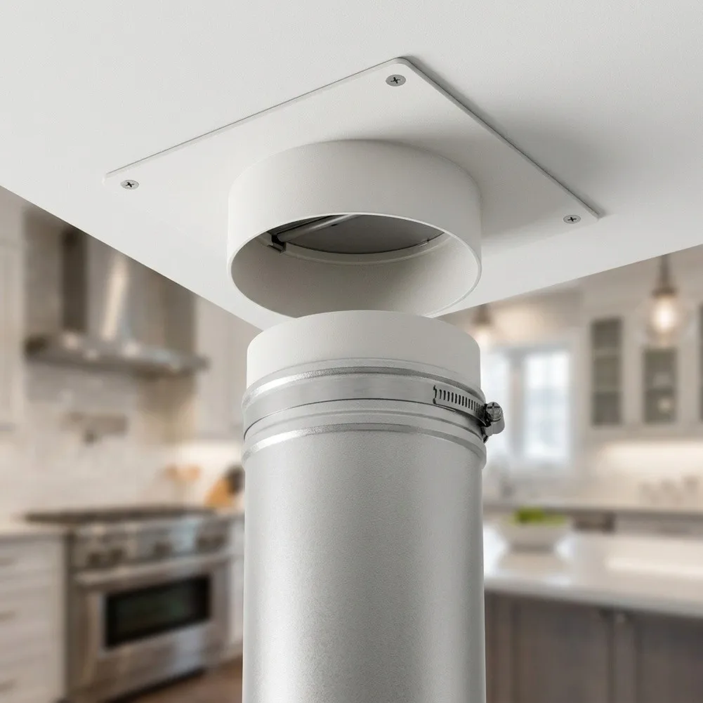 Dryer Vent Adapter For Home Use Ventilation System 4 100mm Duct Return Air Blocker Convenient DIY Installation