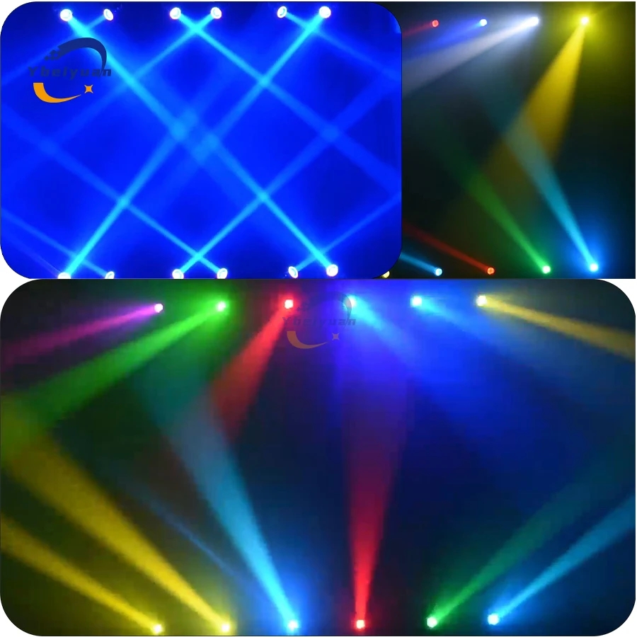 100 W LED RGBW 4 in 1 Moving Head Muster Strahllicht DMX-Steuerung Geeignet für Bar DJ Disco Party Nachtclub Hochzeit Bühnenlicht – Detail 6