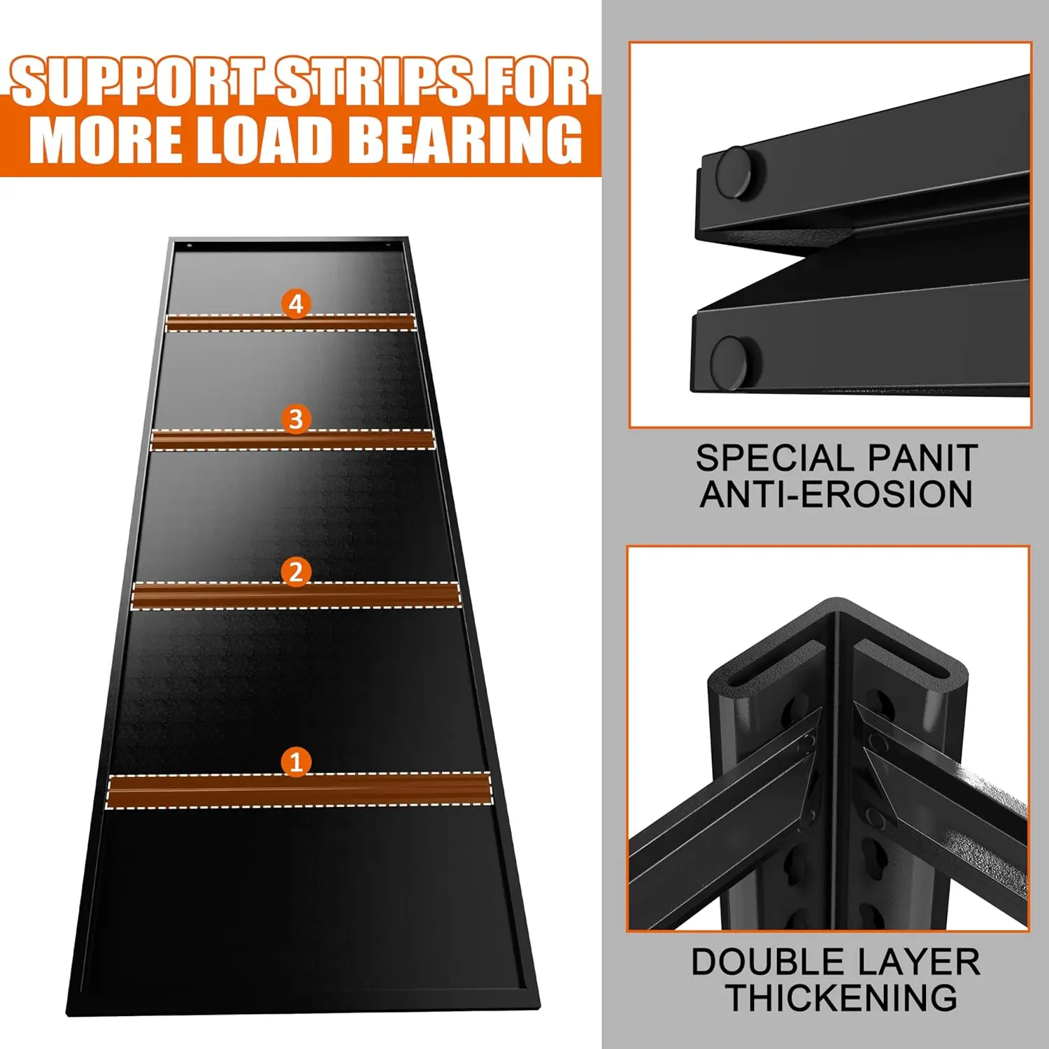 رفوف المرآب رفوف معدنية شديدة التحمل 3000 رطل أرفف تخزين قابلة للتعديل 5 أرفف معدنية للتخزين الصناعي