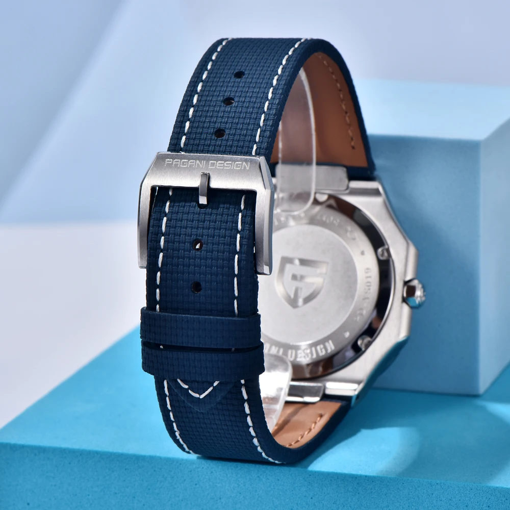 PAGANI DESIGN Watches 2026 New Square Sapphire Crystal Luxury Quartz Watch For Men Japan VH31 Sweep Second Stainless Steel Clock