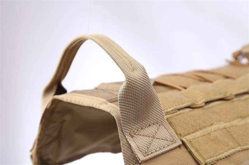 Taktische Militärweste für Haustiere, Outdoor-Trainingsweste, Hundegeschirr und Leine, Set mit Halsband für mittelgroße und große Hunde, Deutscher Schäferhund – Detail 23