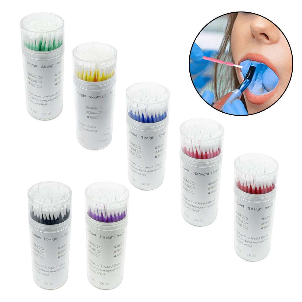 Dentistry Long Micro Brush Bendable Teeth Whitening Dental Micro Applicator Brushes Extension Tools Disposable Materials