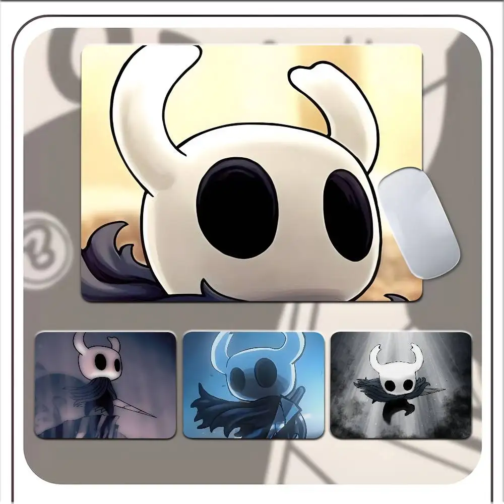 

Коврик для мыши Horror Anime Hollow Knight, небольшой коврик для мыши с защитой от скольжения для геймеров, прямоугольный противоскользящий резиновый коврик для компьютерного стола