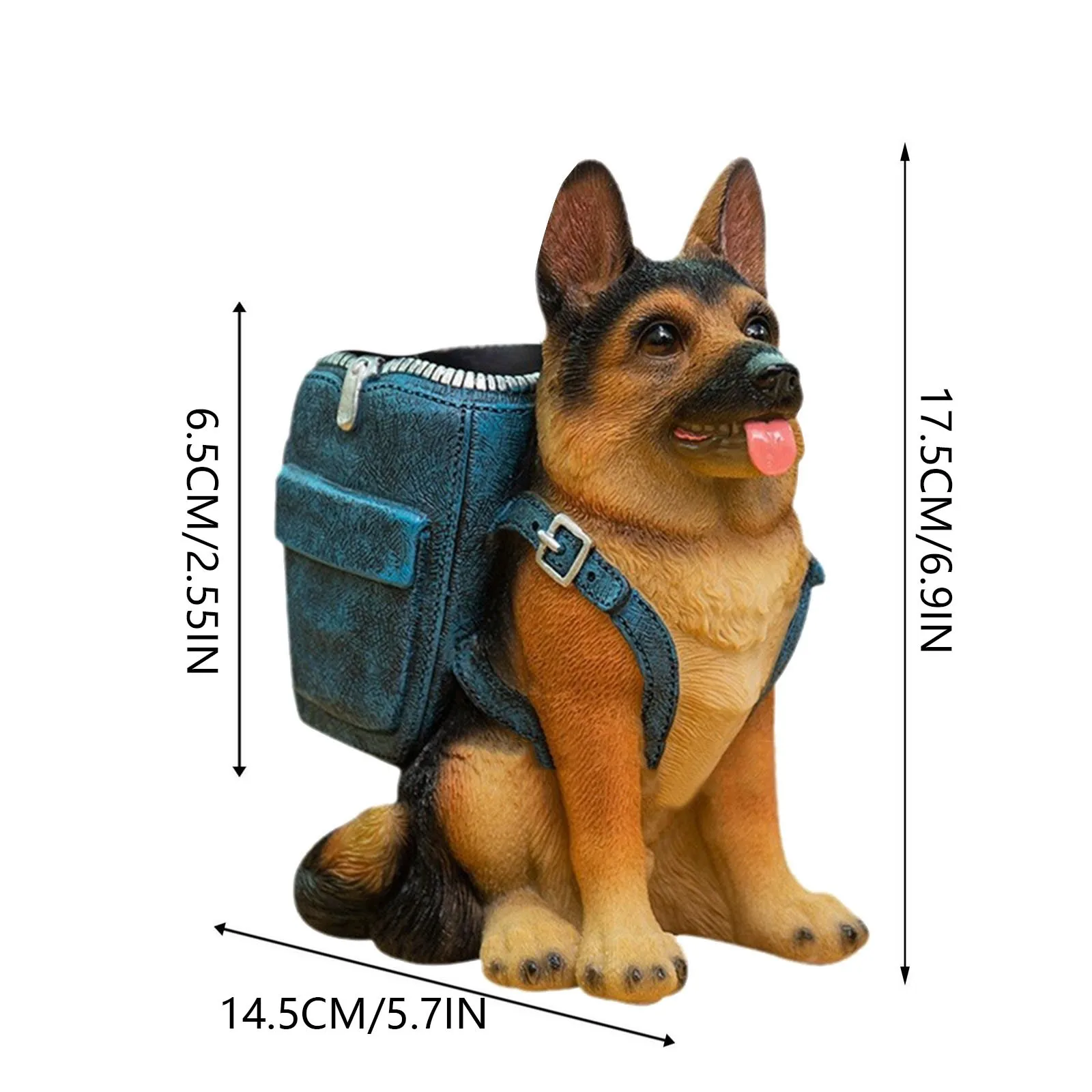 Держатель для ручек, изделия из смолы для собак, домашний учебный стол, ручка для хранения, милая собака, скульптура, украшения, офисный скульптурный стол, ремесло, декор для собаки