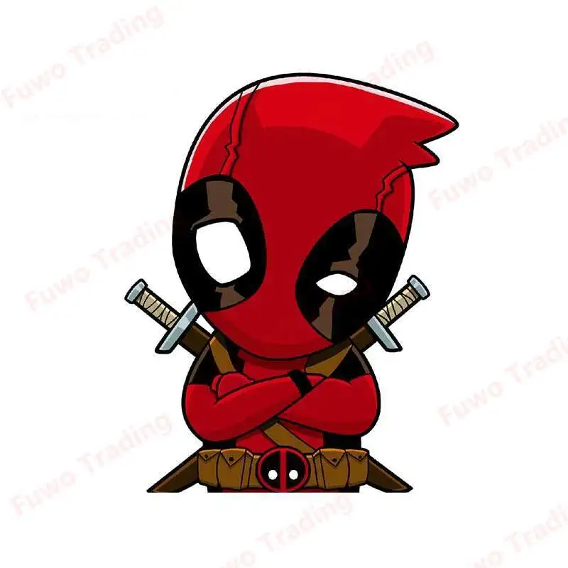 

Funny Car Stickers for Dead Pool Cartoon Graphics Waterproof Vinyl Decals for Motorcycle Window Camper Bumper Truck Laptop PVC