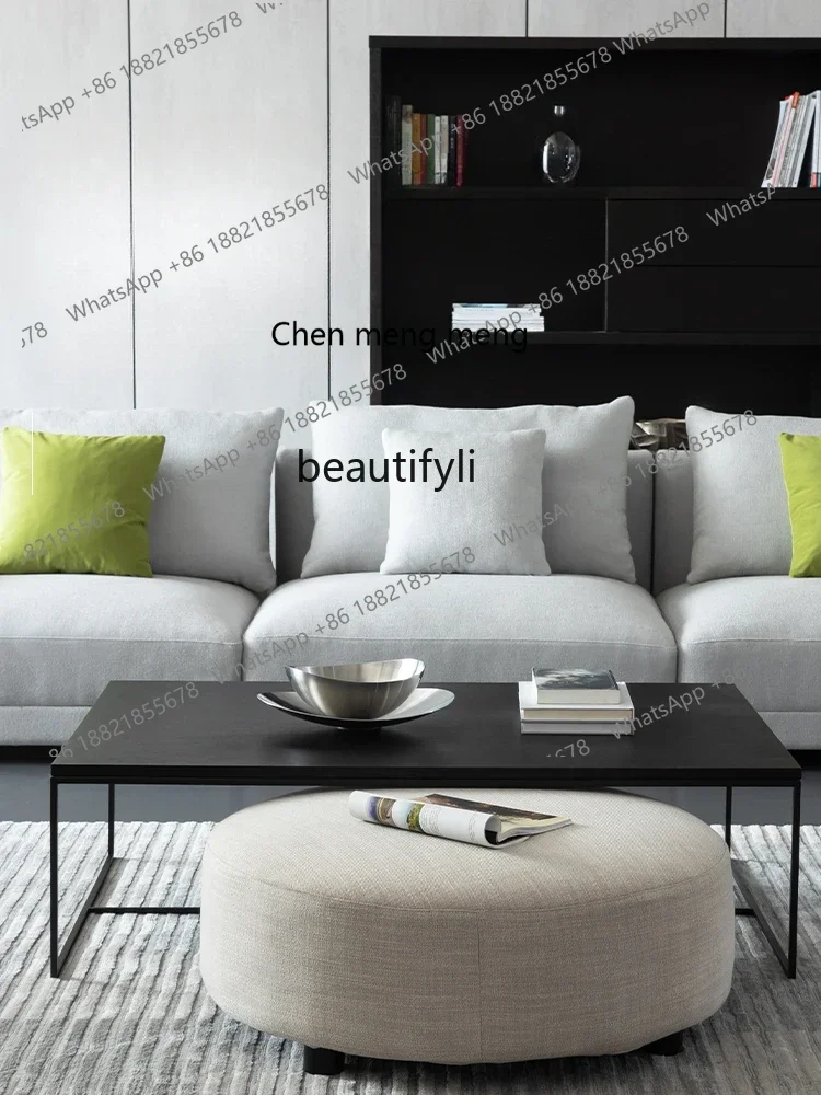 

ss7304Italian Minimalist Coffee Table Industrial Style Living Room Simple Modern Light Luxury Rectangular Coffee Table