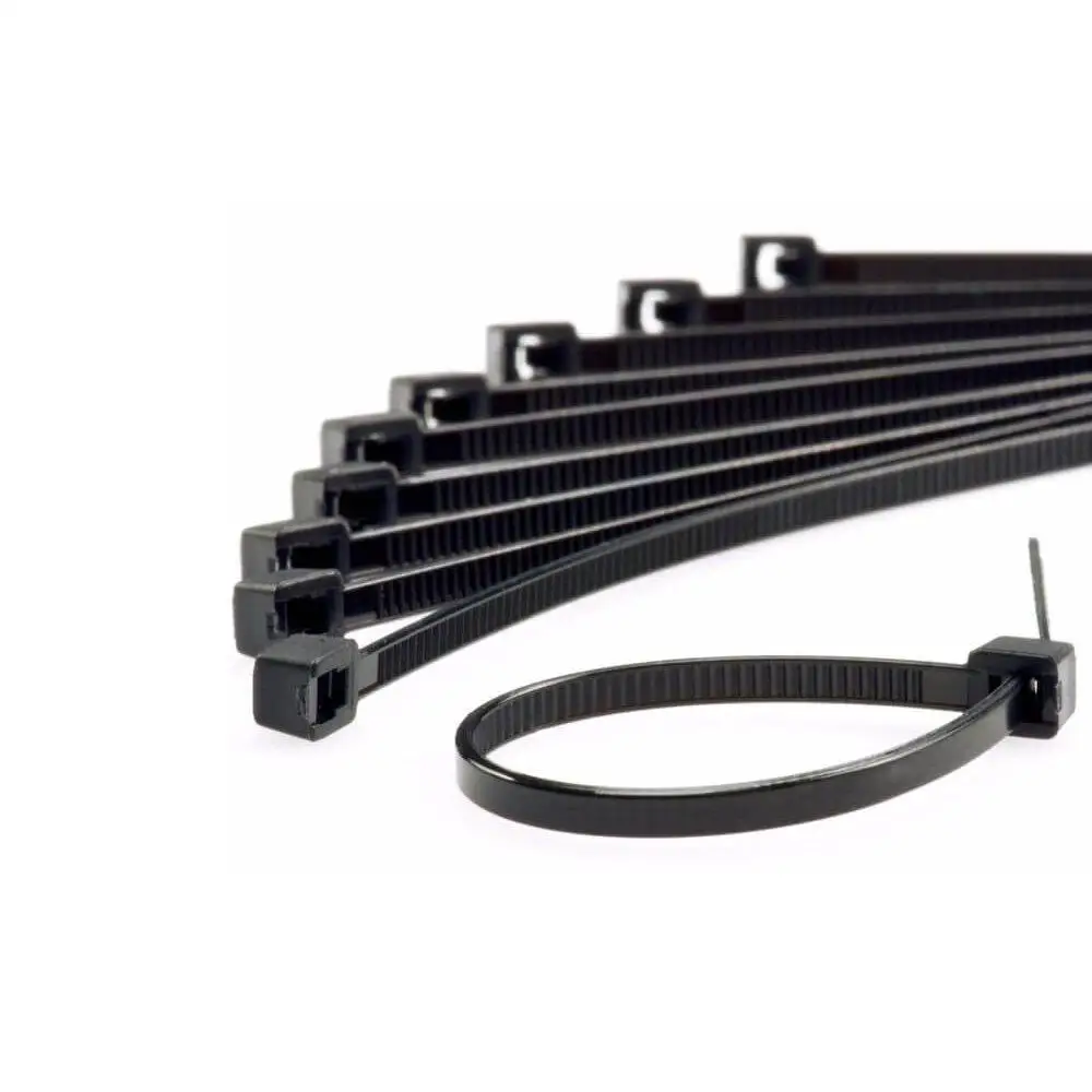 Nylon 2,5X200Mm Clamp with 100 Un Black-Force Line