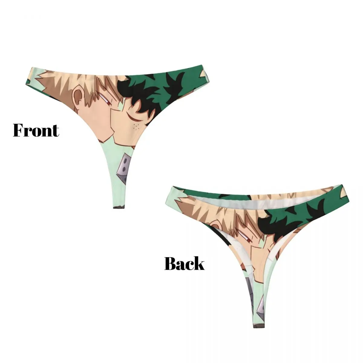 G-String Fashion Low Waist Sexy Bakudeku Kiss My Hero Academias Thongs Womens Underwear Breathable Underpants Women's