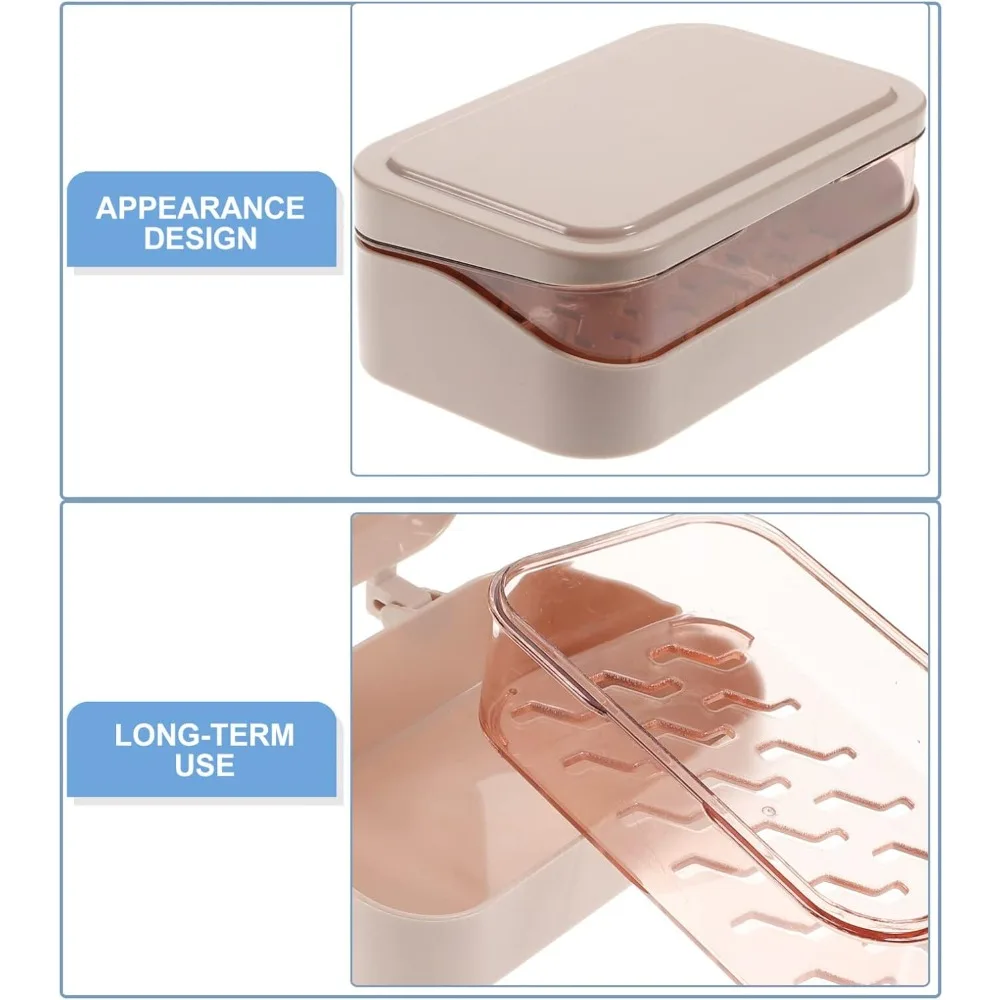 طبق صابون 2025، وسيم ومحمول، أنيق وعملي مع قاعدة مضادة للانزلاق، إضافة مثالية لديكور حمامك