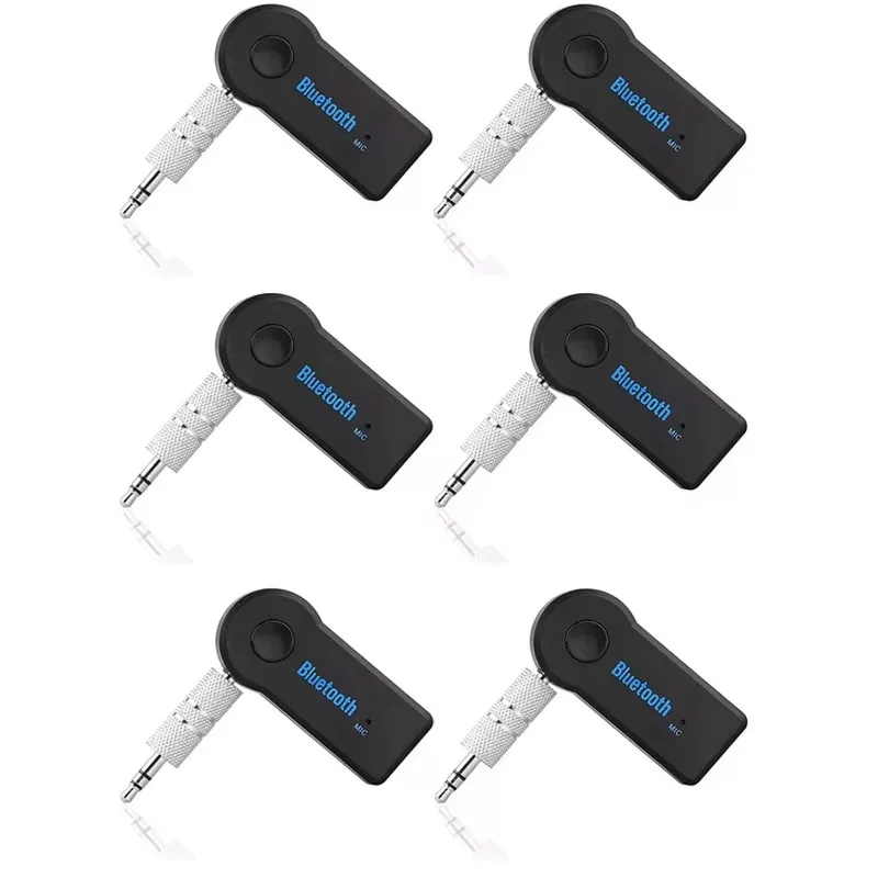 1-6Pcs Wireless Bluetooth 5.0 Receiver 3.5mm Jack For Car Music Audio Aux A2DP Headphone Transmitter Adapter Reciever Handsfree