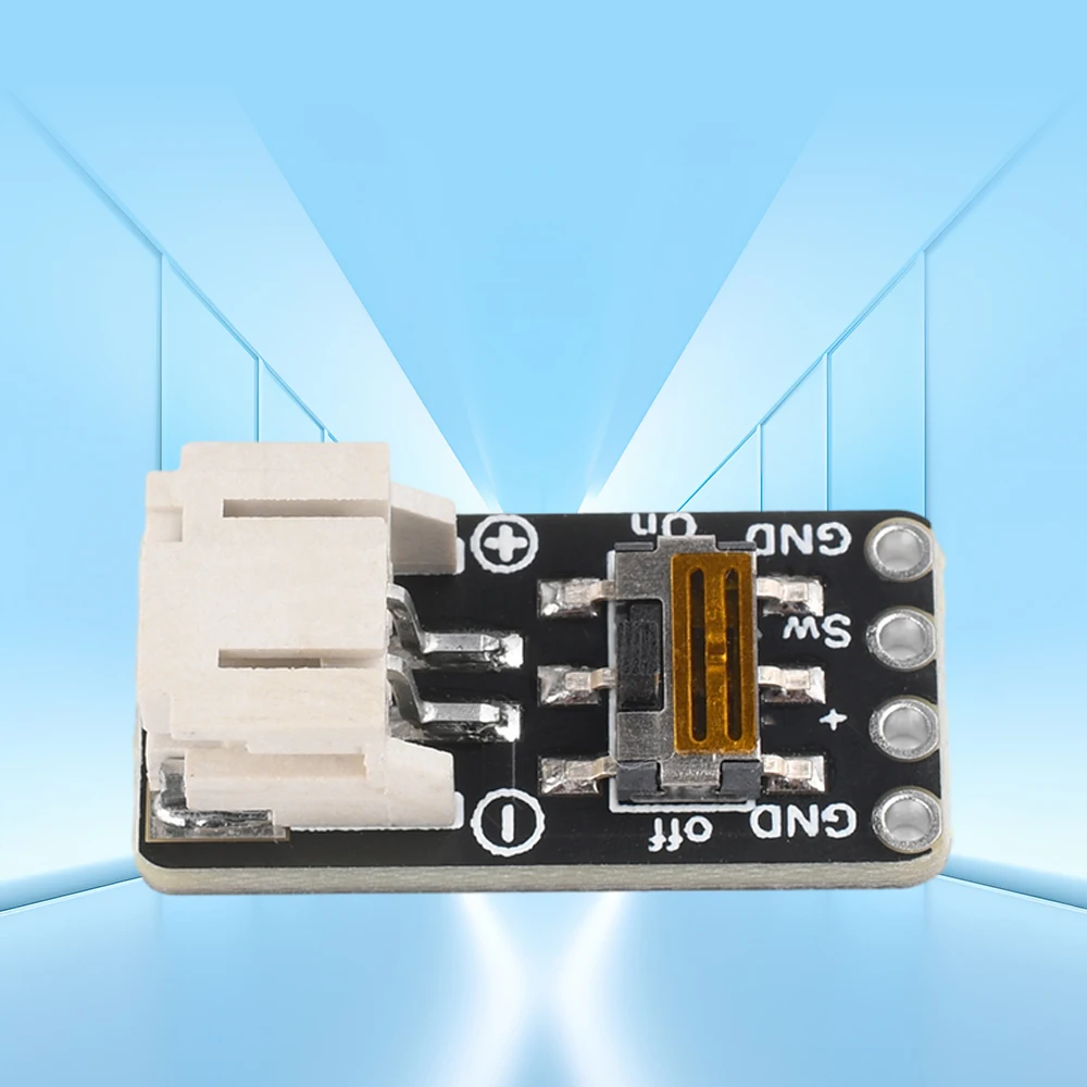 Switched JST-PH 2-pin connector SMT right-angle splitter board Power Module