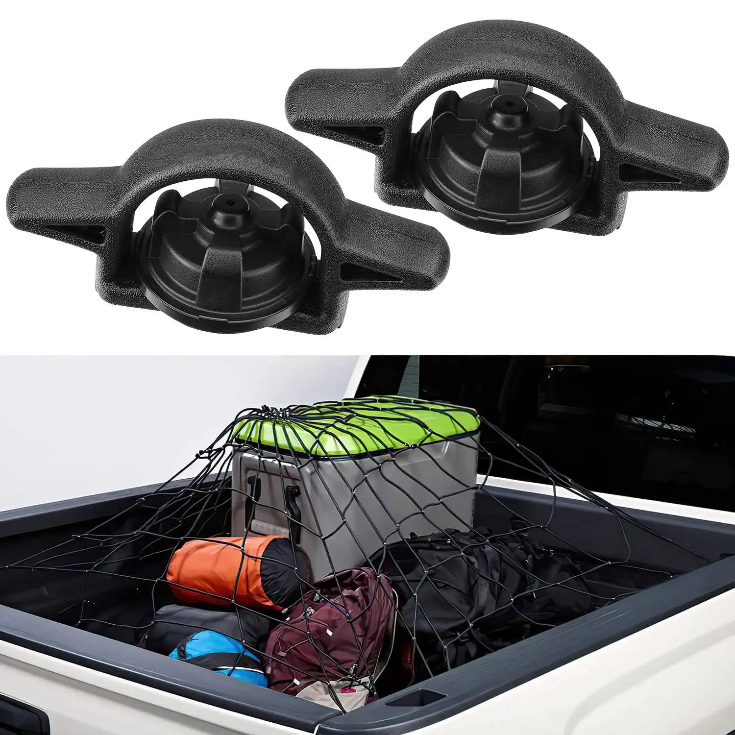 2Pcs Car Cargo Anchor Cargo Box Anchor maniglia della benna posteriore per Toyota Tacoma 2005-2020 Tundra- 2007-2021