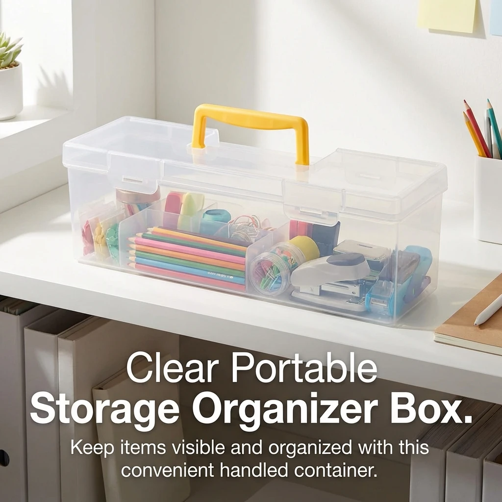 

Tool Organizer Box Waterproof Dustproof Large Capacity Storage Box Multi Grids Storage Box For Screw Nail Nut Building Blocks