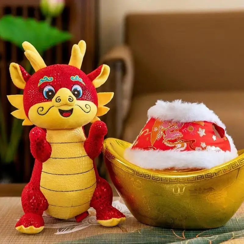 Chinese Dragon Plush Doll Stuffed Animal Plush Toys Zodiac Plush Toy Year Of The Dragon Chinese Dragon Plush Toys For Kids Decor