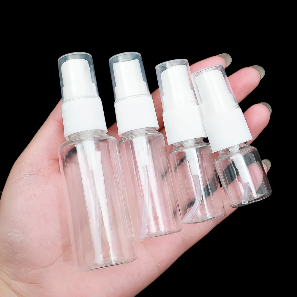 Flacone Spray trasparente flacone riutilizzabile in plastica flacone portatile per profumo da viaggio atomizzatore Spray idratante cosmetico