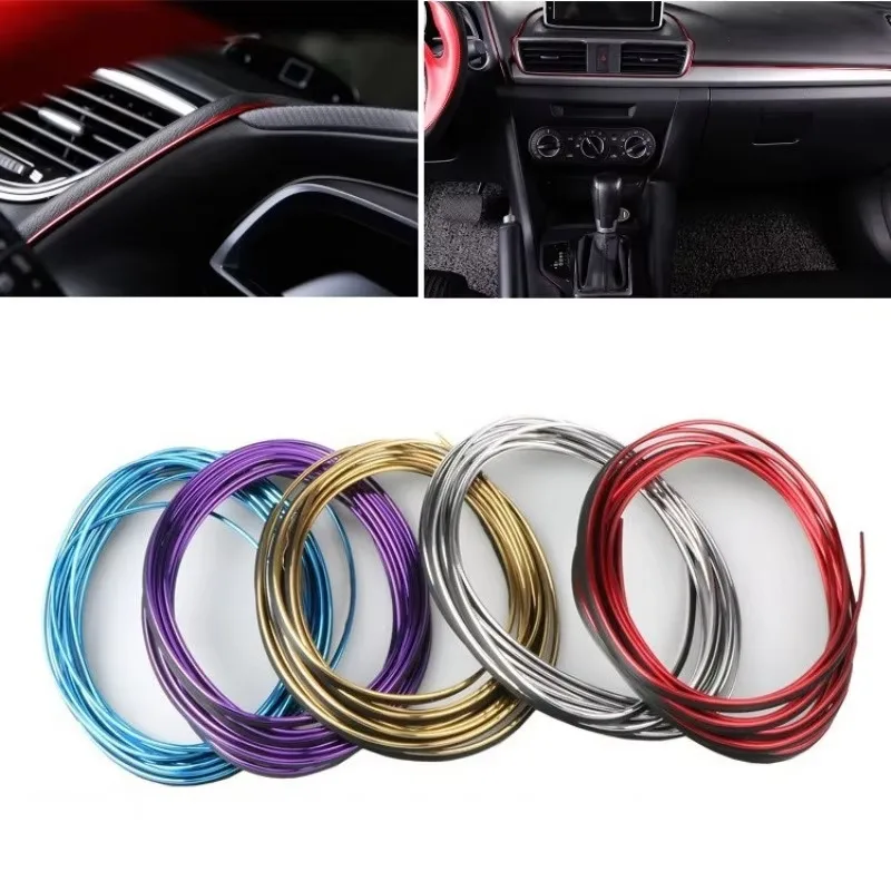 

DIY Garnish Line Universal Car Interior Decoration Strips Length3/5/10M Available in Multiple Colors,Car Door Edgein Accessories