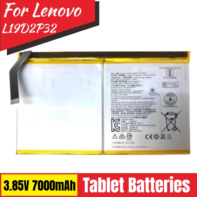 

Brand New Replacement High-Capacity Tablet Battery 3.85V 7000mAh L19D2P32 for Lenovo Yoga Smart Tab YT-X705F