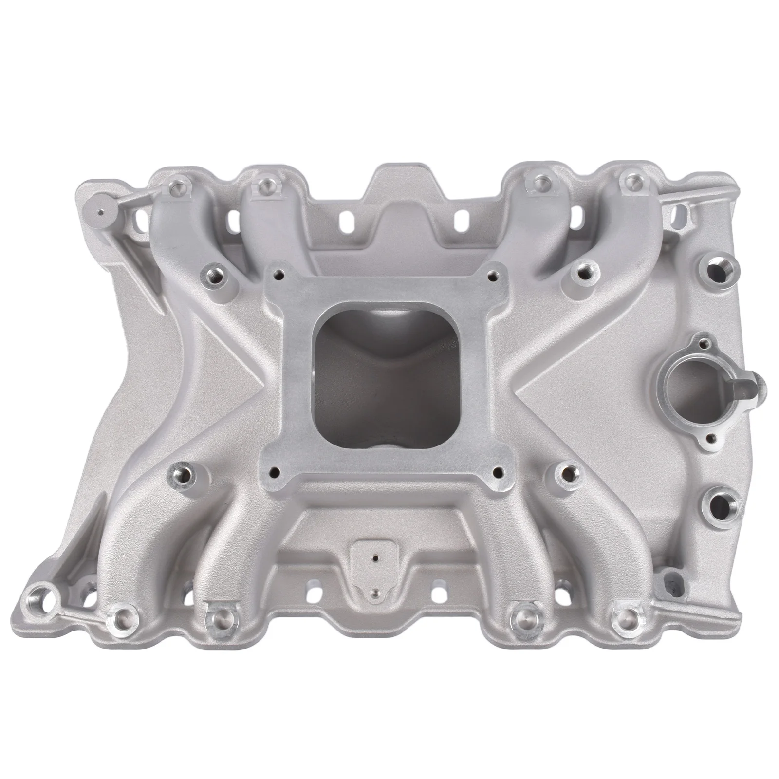 AP02 Single Plane Silver Aluminum LowRise Intake Manifold fFor Oldsmobile 400 425 455 R4150