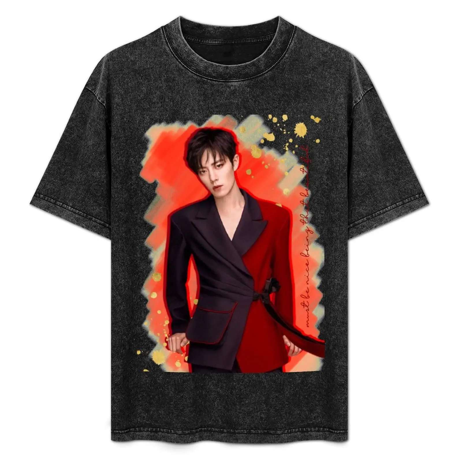 

Xiao Zhan T-Shirt man t shirts cotton funny t shirts man man t shirt cotton cotton tshirt 100% T-Shirt