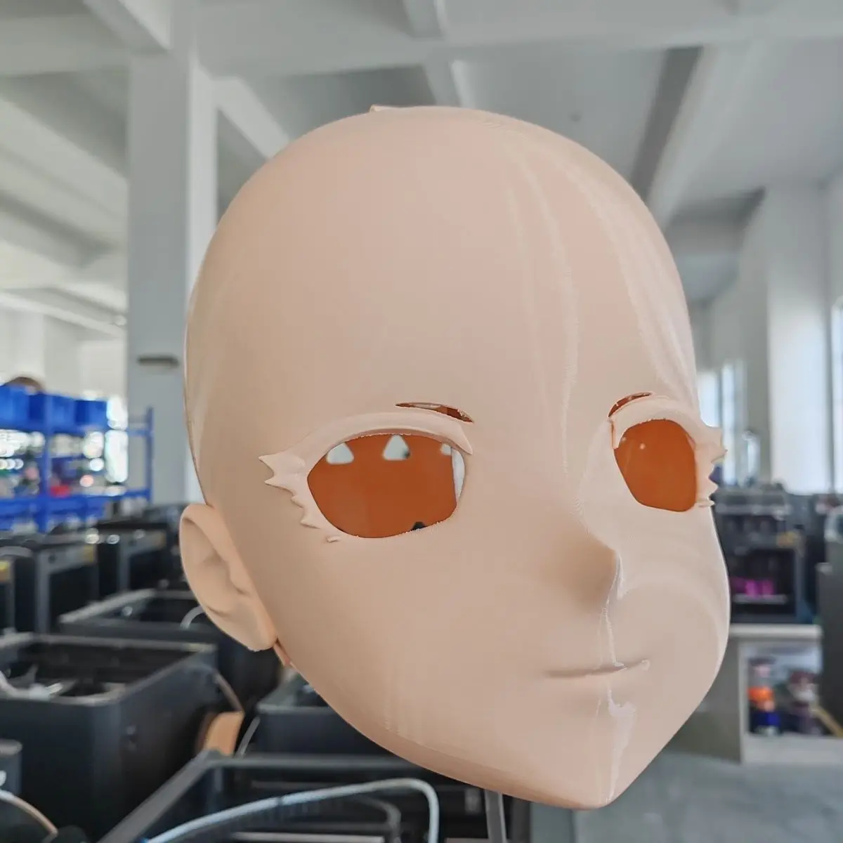Customize Character Boy/Bily Kigurumi Half Head with Lock Anime Cosplay Kigurumi Mask COS Headgear