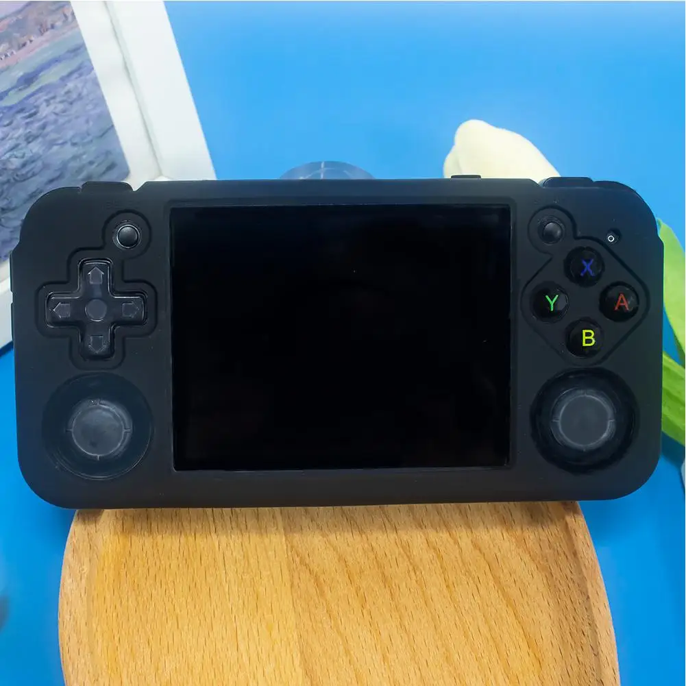 Handheld Game Console Silicone Protector Shockproof Anti-Slip Suitable For ANBERNIC RG35XX H Open Source Cover Storage Box