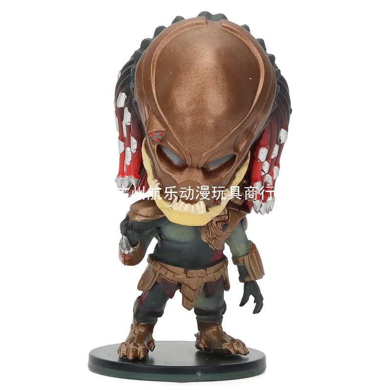 نسخة Q من دمية Predator 4، نموذج مجسم لزينة دمية صياد الغابة الغريبة #5