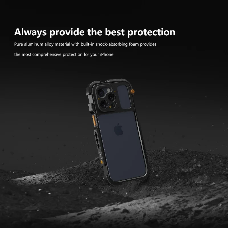 Fotorgear Mobile Video Solutions for iPhone 15 Pro /15 Pro Max SmartPhone Cage for iPhone 15 Pro Max for Videoing Vlogging