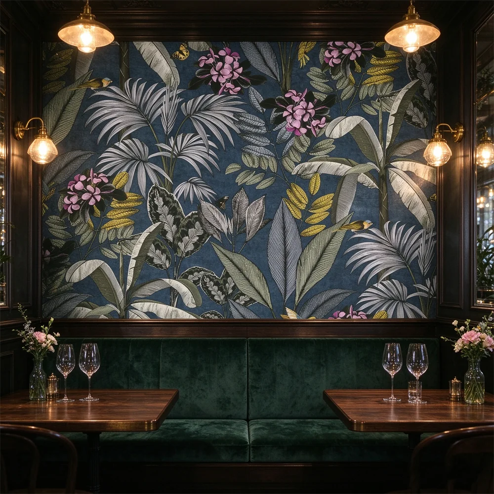 Custom pink Southeast Asian tropical plant monkey mural wallpaper TV background wall paper bedroom living room wall papers decor