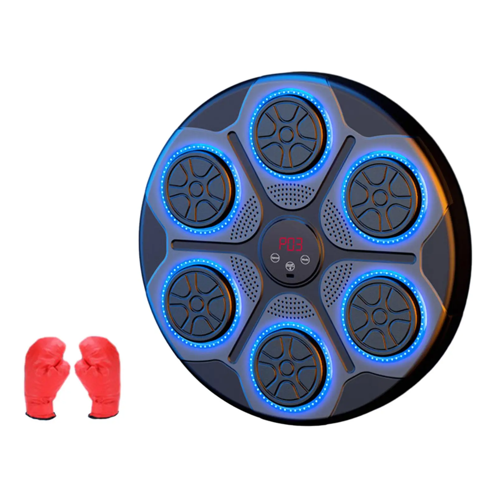 Smart Boxing Machine RGB Light Bluetooth Household Electronic Boxing Wall Target for Kickboxing Indoor Karate Fitness Home