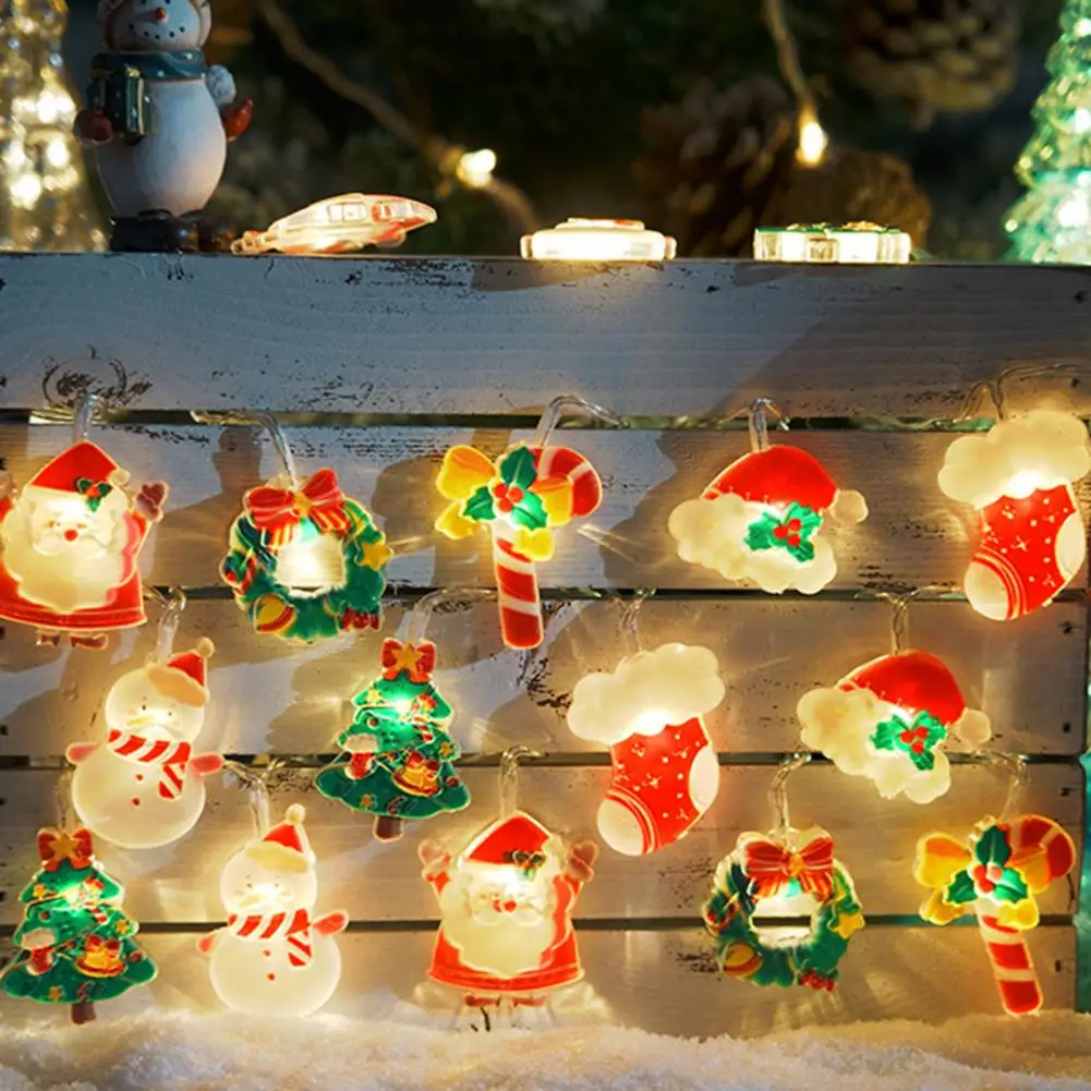 

LED String Light Battery Powered Or USB Plug-in Fairy Light Santa Claus Snowman String Light Christmas Fairy Lamp Party Supplies