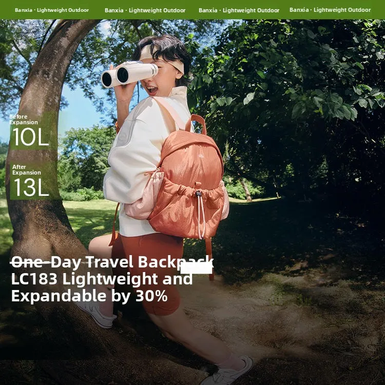 

Banana Leaf LC183 Lightweight Expandable Double Shoulder Bag Mountain Climbing Bag Travel Commuting Cycling Hiking Large Capa...