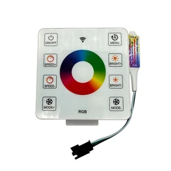 DC5-24V 8 teclas panel táctil controlador LED para WS2812B WS2811 de un solo color CCT RGB tira de iluminación LED