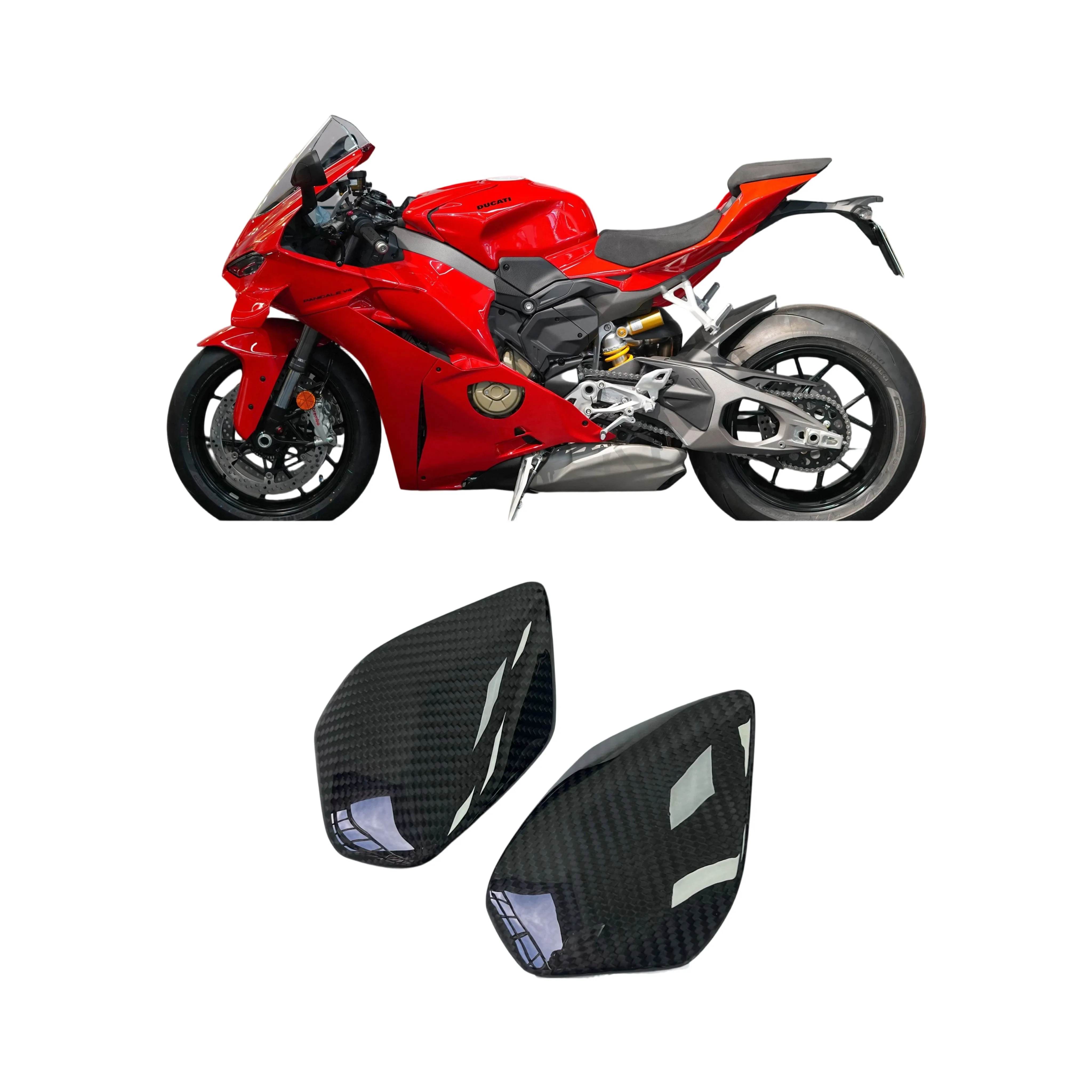

Для Ducati V4 V4S модификация углеродного волокна мотоцикла защита топливного бака защитный блок топливного бака защитная крышка подходит