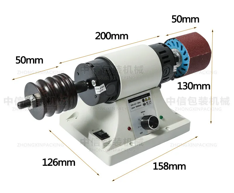 Small Leather Edge Polisher - Bench Top Manual Grinding & Finishing Tool